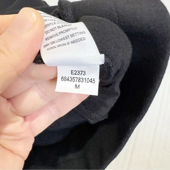 AYR Pants The High Hopes Wide Leg Size Medium Black Pima Cotton Modal Wide Leg - Picture 12 of 16